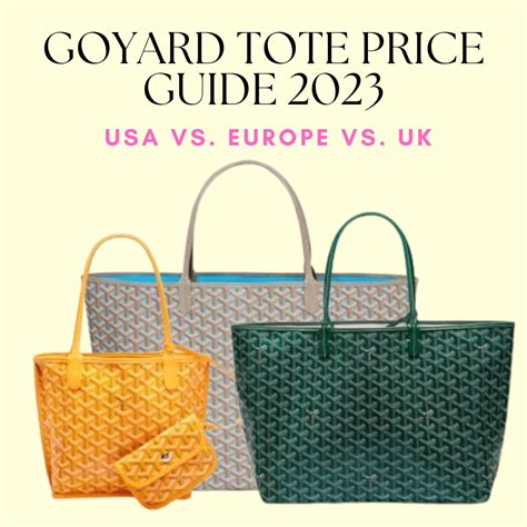 bagagerie goyard|goyard handbags prices.